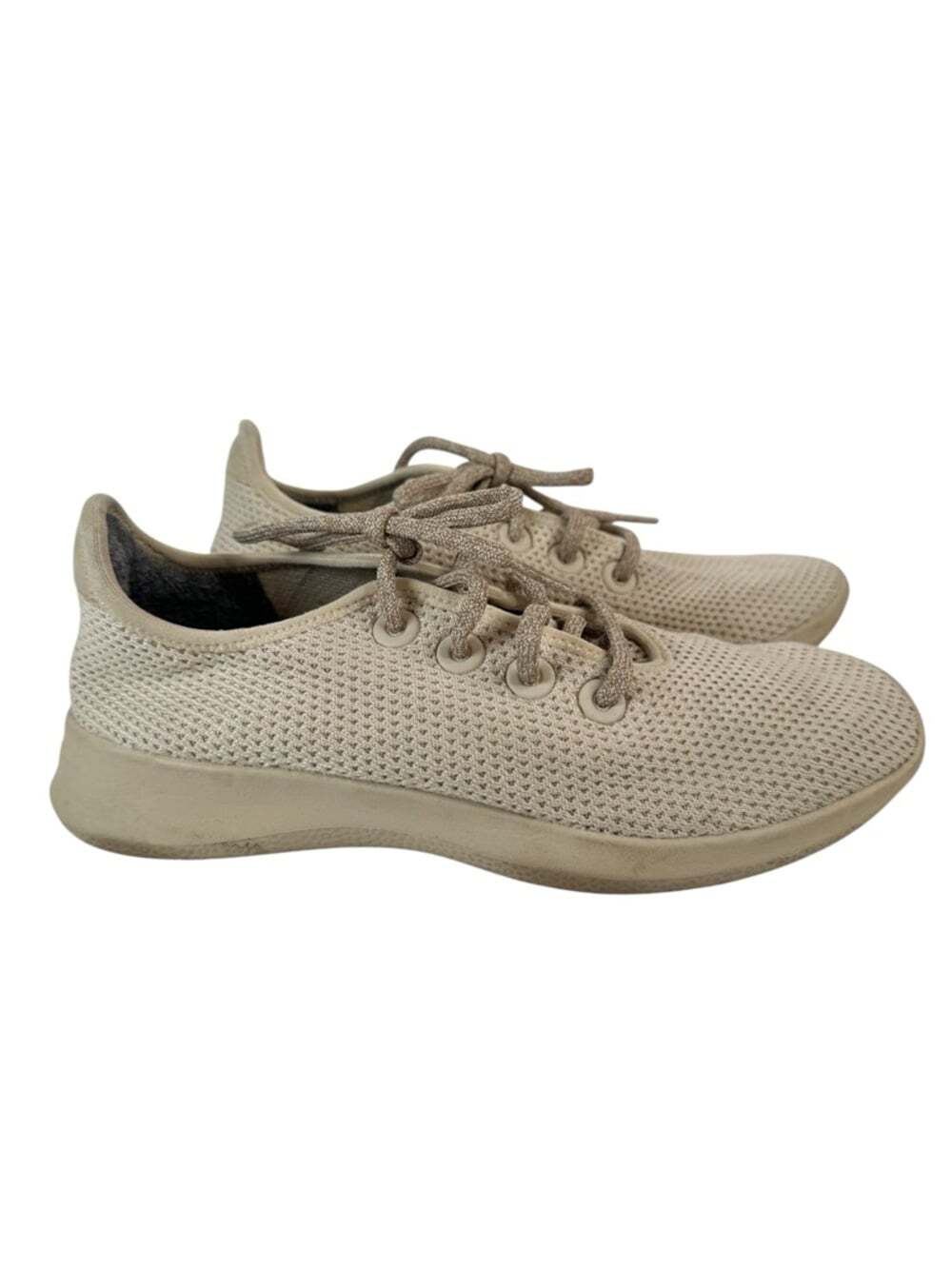 Allbirds Tree Runners Sneakers Beige Knit Comfort Walking Shoes Lightweight 8